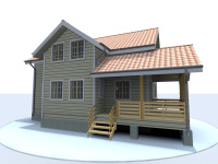 Каркасный дом 9х12 | Полутороэтажные деревянные дома 9х12